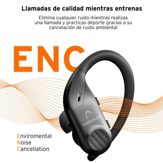Head Flex Hooks Auriculares Inalámbricos Autonomía 8+32H IPX7 Negros