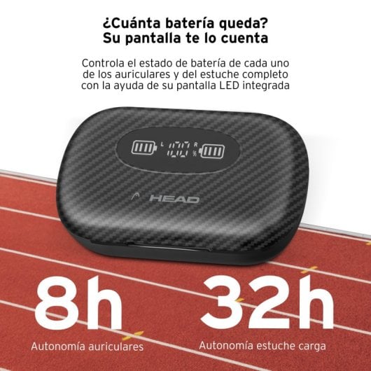 Head Flex Hooks Auriculares Inalámbricos Autonomía 8+32H IPX7 Negros