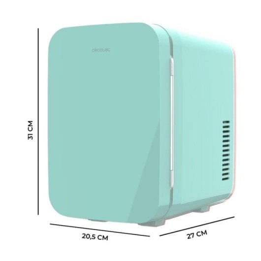 Mini Frigorifero Cecotec Bolero MiniCooling 6L Bahamas Mint 12V-220V Verde Compatto