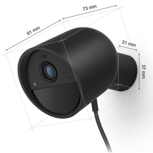 Philips Hue Secure Cam Caméra de sécurité filaire intérieure/extérieure Full HD Noir