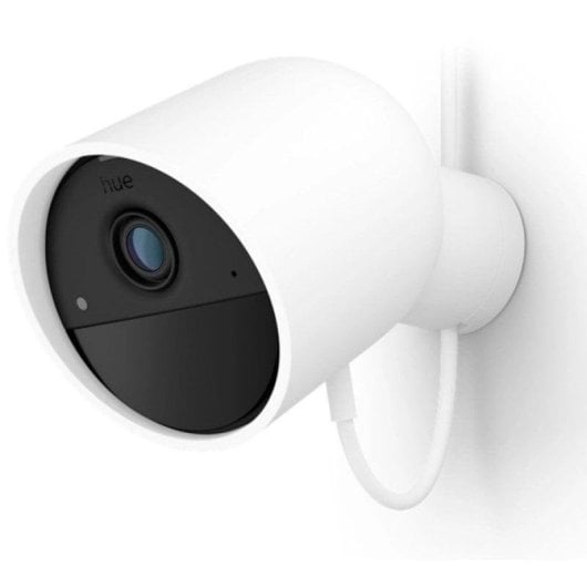 Caméra de surveillance Philips Hue Secure Cam Wired FullHD Vision Nocturne Intérieur et Extérieur Audio Bidirectionnel Contrôle Vocal