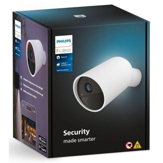 Überwachungskamera Philips Hue Secure Cam Battery FullHD Nachtsicht Innen und Außen Zwei-Wege-Audio Sprachsteuerung