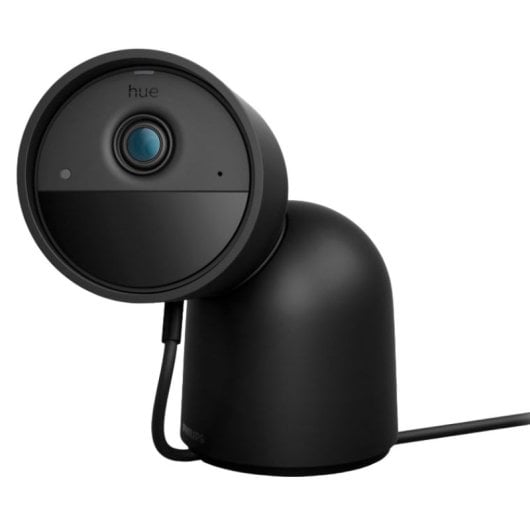 Caméra de sécurité filaire Philips Hue Secure pour bureau, intérieur et extérieur, Full HD, noir
