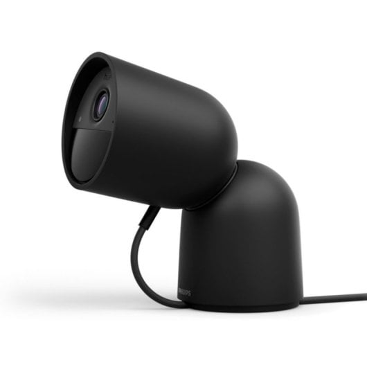 Caméra de sécurité filaire Philips Hue Secure pour bureau, intérieur et extérieur, Full HD, noir