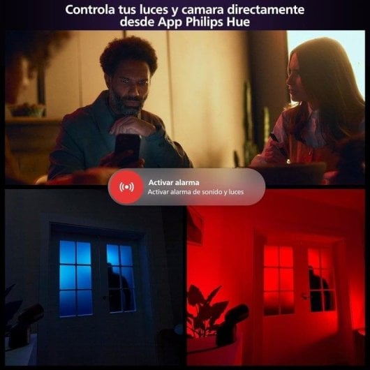 Überwachungskamera Philips Hue Secure Starter Pack FullHD Nachtsicht Innen Zwei-Wege-Audio Alarm