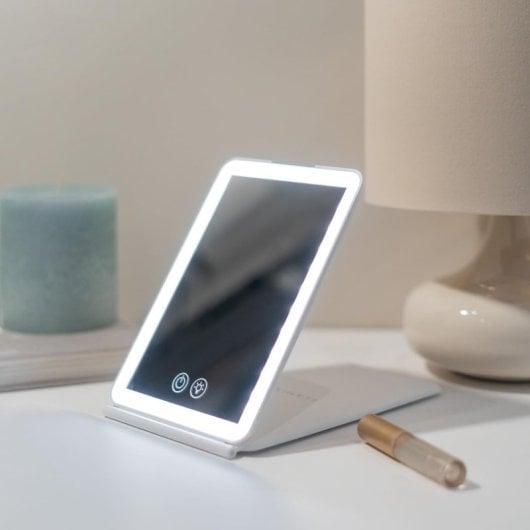 Flamingueo Schminkspiegel mit LED-Licht 3 Intensitäten Touch Control