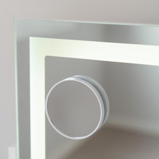 Specchio per il trucco Flamingueo con striscia LED rettangolare dimmerabile con luce 3 modalità di illuminazione Touch Control