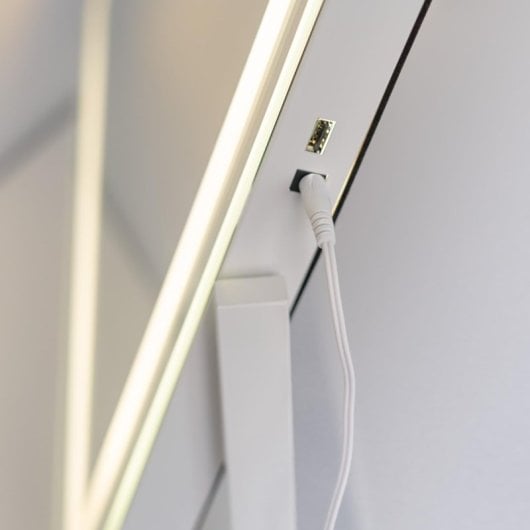 Specchio per il trucco Flamingueo con striscia LED rettangolare dimmerabile con luce 3 modalità di illuminazione Touch Control