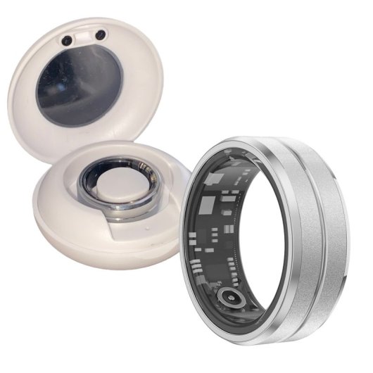 Klack Anillo Inteligente Fitness con Monitor de Frecuencia Cardíaca Sueño IP67 Talla 11 Plata