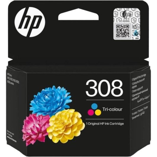 Cartouche d'encre HP 308 Tricolor Original