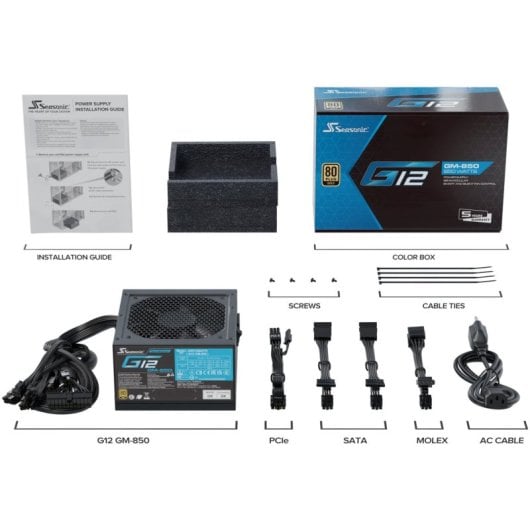 Seasonic G12 GM-850 850W 80 Plus Gold Semimodular