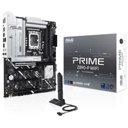 Carte mère ASUS PRIME Z890-P WIFI Z890 LGA1851 DDR5 ATX WiFi 7 Thunderbolt 4 M.2 PCIe 5.0 RGB