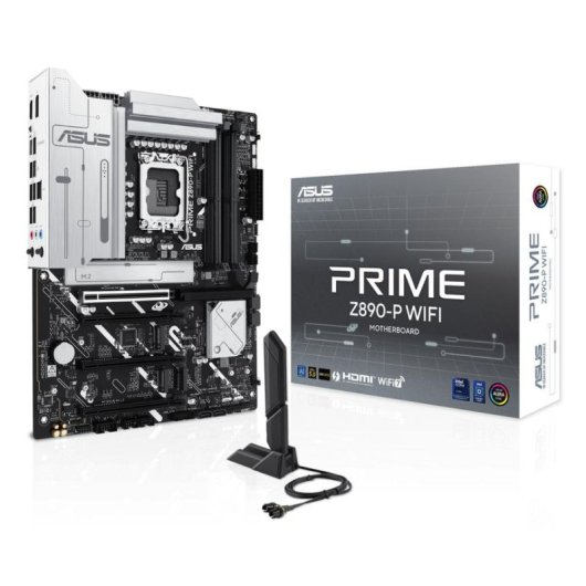 Carte mère ASUS PRIME Z890-P WIFI Z890 LGA1851 DDR5 ATX WiFi 7 Thunderbolt 4 M.2 PCIe 5.0 RGB
