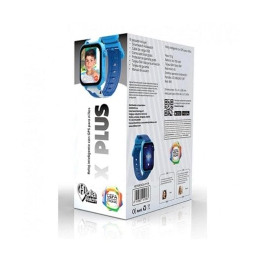 Cefa Toys Hola Watch X Plus 4G GPS 1.85" LCD Azul IP67 Videollamada Crianças SOS