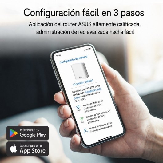 ASUS ZenWiFi BD4 Sistema Mesh WiFi 7 Dual Band BE3600 Pack 2