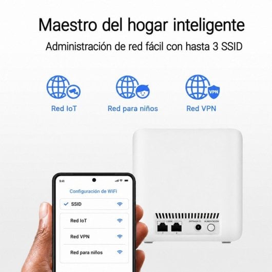 ASUS ZenWiFi BD4 Sistema Mesh WiFi 7 Dual Band BE3600 Pack 2