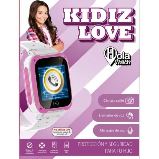 Cefa Toys Hola Watch Urban Love 2G 1,4" TFT Rose Étanche IP66 Caméra SOS Enfant