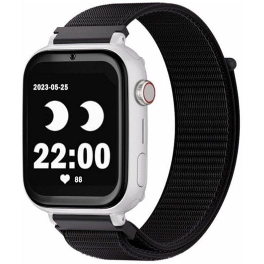 SaveFamily Save Family Plus 4G GPS 40mm Digital Weißes Gehäuse Schwarzes Textilband IP67 SOS