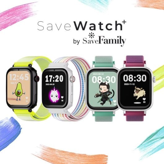 Save Family Plus Smartwatch 4G Tecido Preto