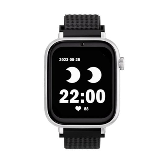 SaveFamily Save Family Plus 4G GPS 40mm Digital Weißes Gehäuse Schwarzes Textilband IP67 SOS