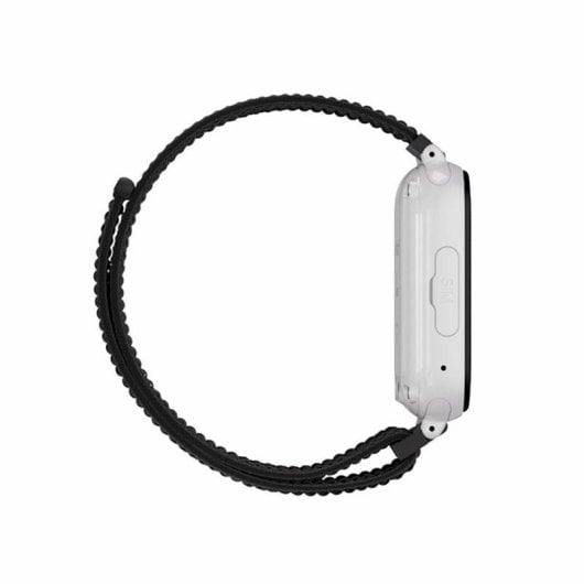 SaveFamily Save Family Plus 4G GPS 40mm Digital Weißes Gehäuse Schwarzes Textilband IP67 SOS