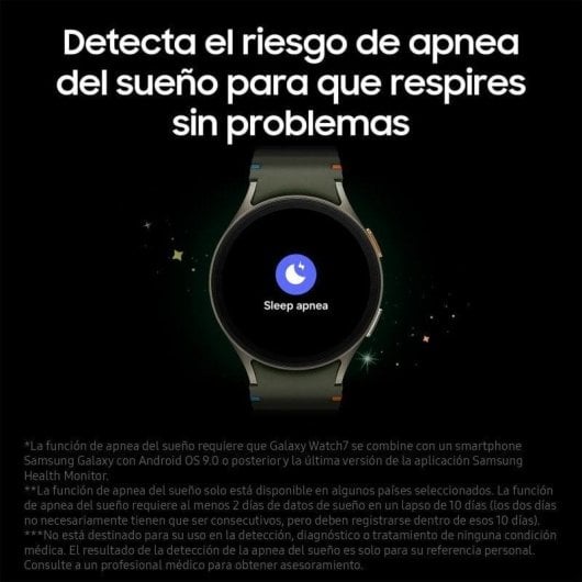 Samsung Galaxy Watch7 4G LTE GPS 40mm AMOLED Verde S/M Resistência à Água 5ATM+IP68
