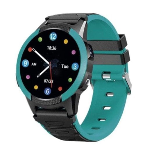 SaveFamily Slim 4G GPS 1.28" IPS Vert Taille Unique Étanche IP67 SOS Caméra Podomètre