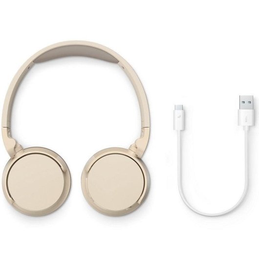 Auriculares Philips TAH3209 Bluetooth pliables, son dynamique, micro, beige