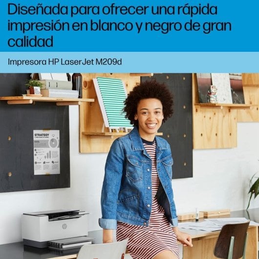 Imprimante Laser USB et Ethernet HP LaserJet M209d avec impression recto verso automatique