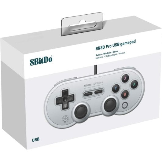 8Bitdo SN30 Pro USB Gris Gamepad para Nintendo Switch, PC