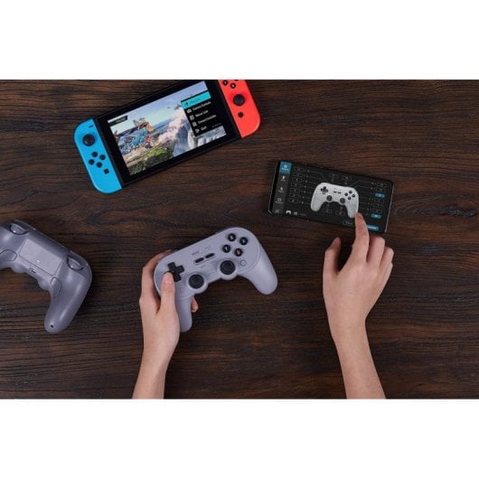 8Bitdo Pro2 Schwarz Bluetooth/USB Analog/Digital Gamepad Nintendo Switch, Nintendo Switch Lite, PC