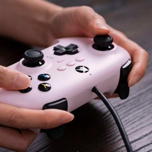 8Bitdo Ultimate Comando com Fio para Xbox Series/PC Rosa