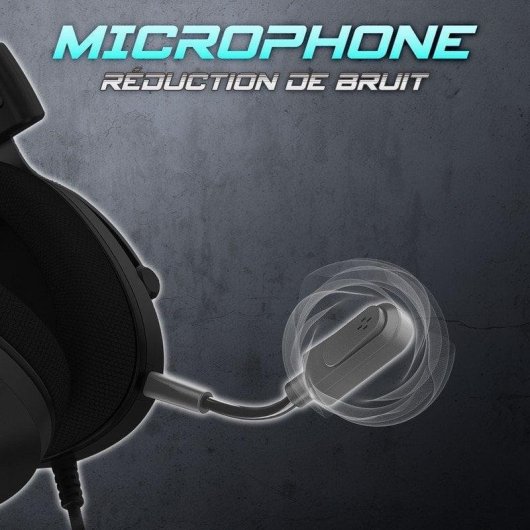 Auriculares Spirit of Gamer Elite H40 con cable, Jack 3,5 mm y USB, RGB, Negro