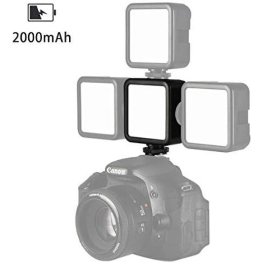 Ulanzi VL49 Iluminação Portátil para Vídeo e Fotografia com 3 Fixações Recarregável