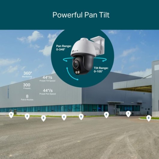 TP-link Vigi C540S 4mm Cámara de Seguridad IP Tipo Torre Interior y Exterior Techo/Pared