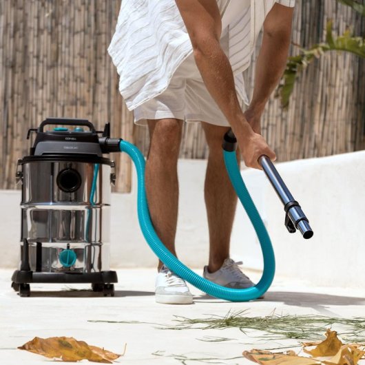 Cecotec Conga Rockstar Wet & Dry Steel Pro Tool Aspirador de Sólidos y Líquidos 30L 1600W Negro