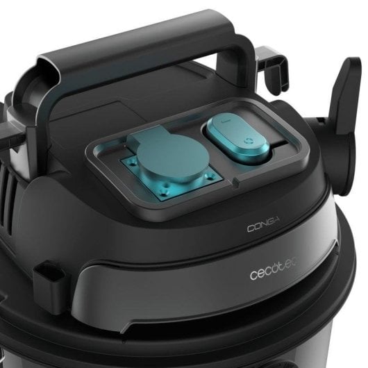 Aspiradora de tambor Cecotec Conga Rockstar Wet & Dry Steel Pro Tool 1600W Blowing System tanque acero inoxidable