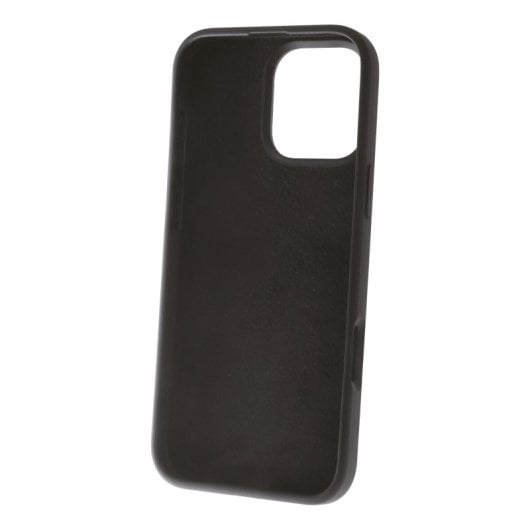 Muvit For Change Recycletek Flüssigsilikonhülle Kompatibel Mit Apple iPhone 16 Pro Max Schwarz
