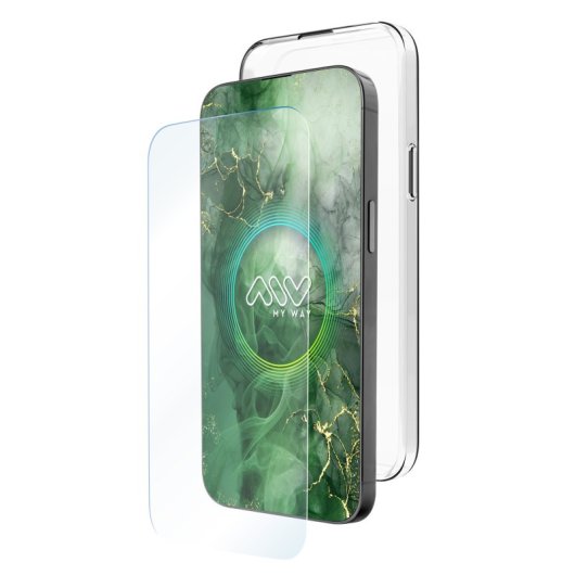 Myway Funda Compatible Con Apple Iphone 16 Pro + Protector Pantalla Vidrio Templado Plano