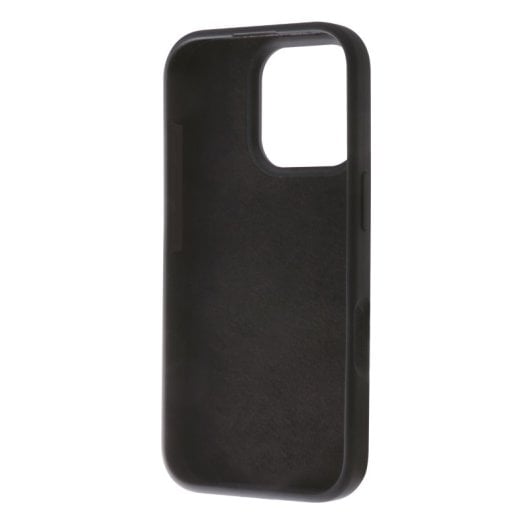 Muvit For Change Recycletek Custodia in silicone liquido compatibile con Apple iPhone 16 Pro Nero