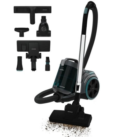 Cecotec Conga Rockstar Multicyclonic XL PowerStyle Aspirador de Trineo 900W Negro/Azul