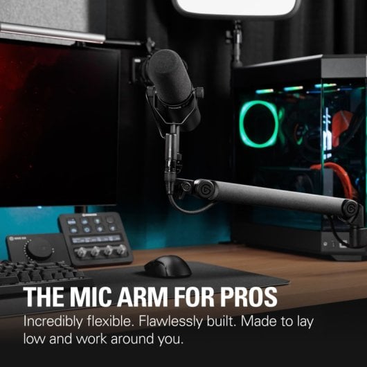 Elgato Wave Mic Arm Pro LP Brazo Soporte para Micrófono Bajo Perfil Resorte de Gas Negro