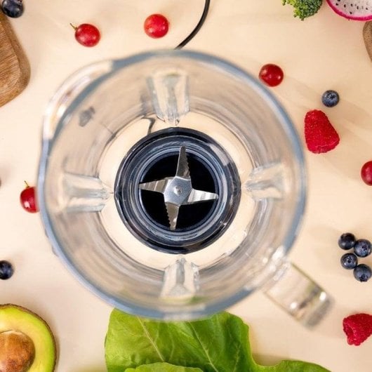 Licuadora Cecotec Power Black Titanium RetroBlue 1200W Jarra Vidro 1,5L Pulse Azul