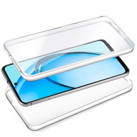 Custodia in silicone trasparente 3D fronte + retro per Oppo A60