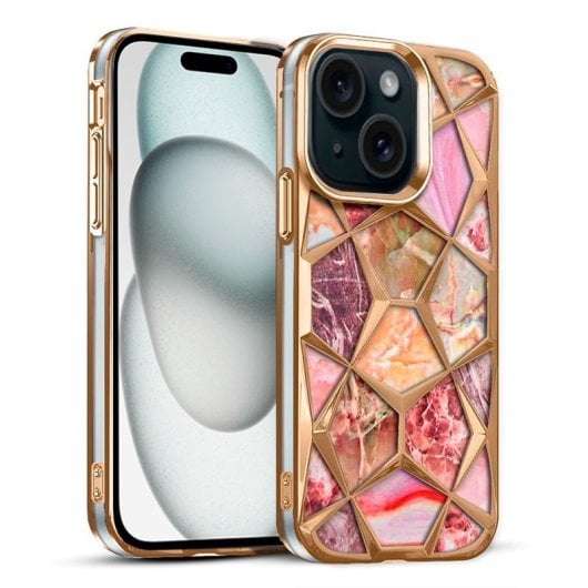 Cool Carcasa Diseño Mármol para iPhone 15