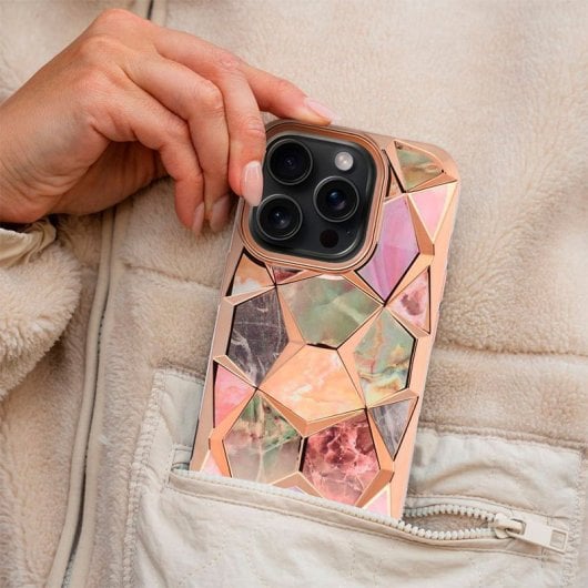 Cool Carcasa Diseño Mármol para iPhone 15