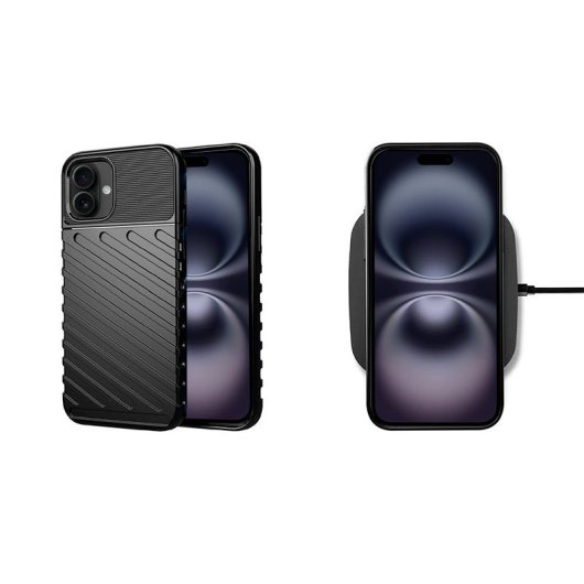 Cool Carcasa para iPhone 16 Thunder Negro