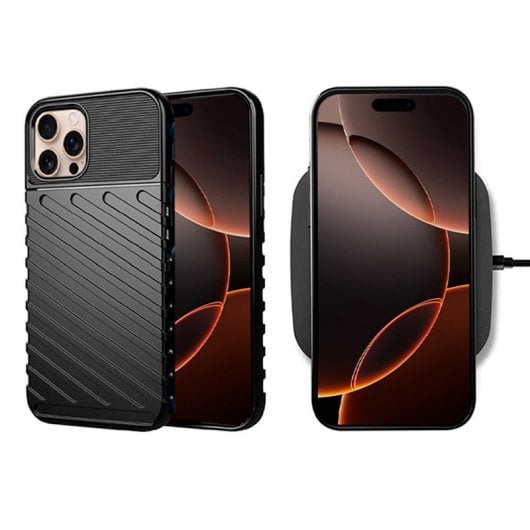 Coole iPhone 16 Pro Max Hülle Thunder Black