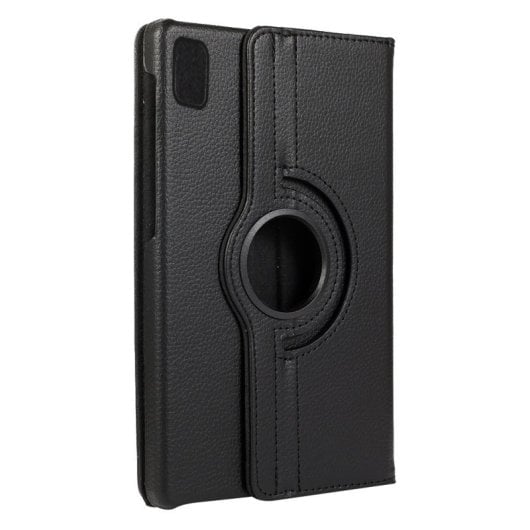 Cool Capa Giratória de Pele Sintética Preta para Xiaomi Redmi Pad Pro