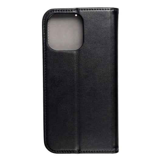 Étui à rabat noir lisse et cool pour iPhone 16 Pro